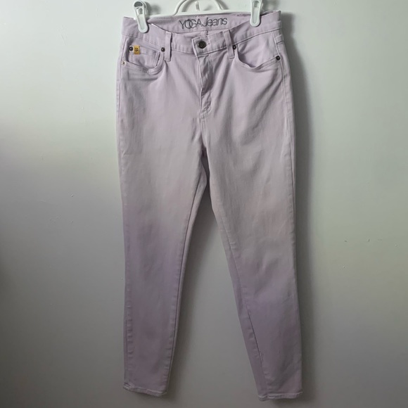 Yoga Jeans Second Denim RACHEL SKINNY JEANS in LILAS Colour - Picture 3 of 7